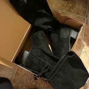 Madden Girl knee high lace up boots